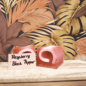 zeep Plak Raspberry Black Pepper - Fruitige Pit en Specerij